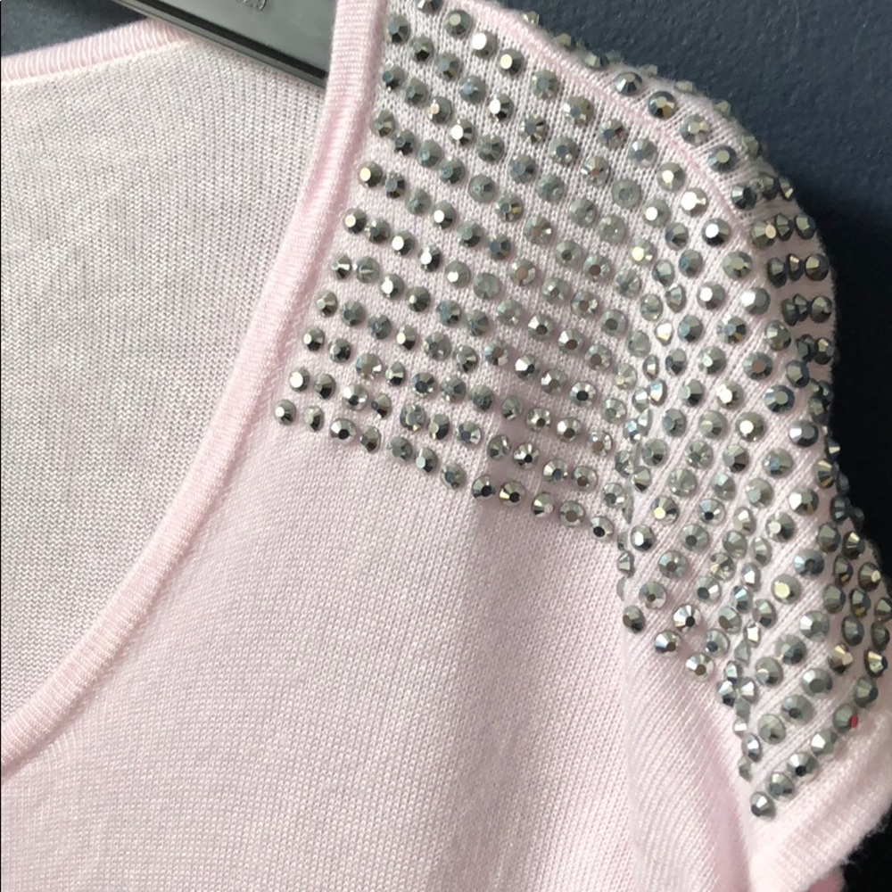 Express Pink Rhinestone Top - Picture 2 of 5